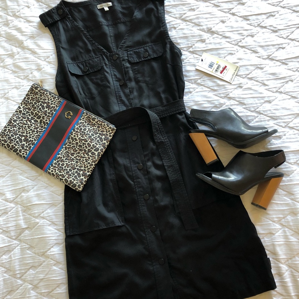 Calvin Klein belted dress